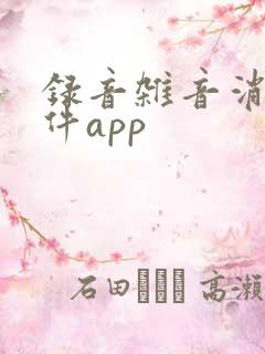 录音杂音消除软件app