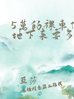 5万的裸车价落地下来要多少钱左右