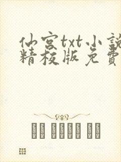 仙宫txt小说精校版免费下载