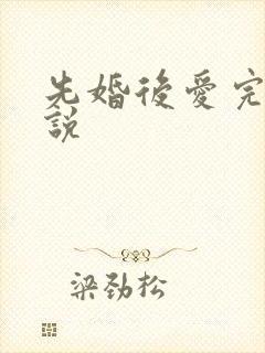 先婚后爱完整小说