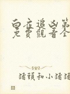 白夜追凶第二部免费观看全集