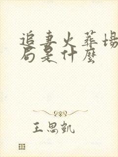 追妻火葬场大结局是什么