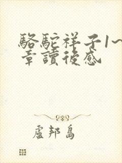 骆驼祥子1~3章读后感