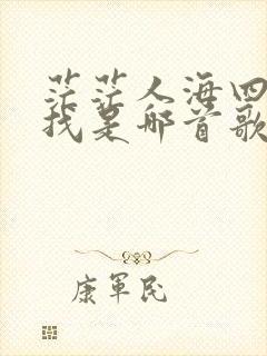 茫茫人海四处寻找是哪首歌的歌词