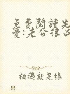 免费阅读先婚后爱:老公很凶猛小说