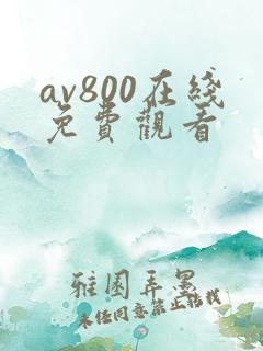 av800在线免费观看