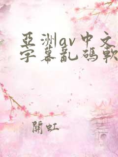 亚洲av中文字字幕乱码软件