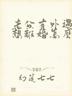 老公有外遇我不想离婚怎么办