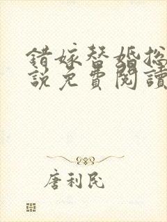 错嫁替婚总裁小说免费阅读