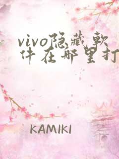 vivo隐藏软件在哪里打开