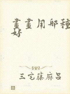 画画用哪种笔最好