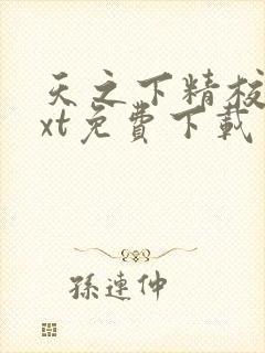 天之下精校版txt免费下载