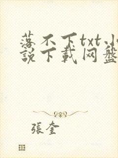 落不下txt小说下载网盘