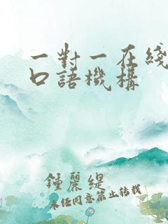 一对一在线外教口语机构