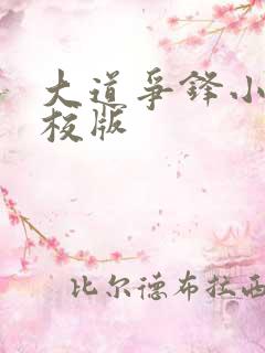 大道争锋小说精校版