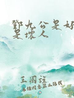 邓九公是好人还是坏人