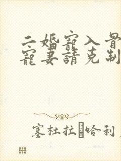 二婚宠入骨傅爷宠妻请克制小说全文免费阅读