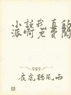 小说我真的是反派啊免费阅读