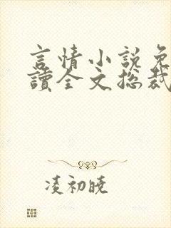 言情小说免费阅读全文总裁