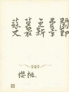 苏莫免费阅读全文最新章节