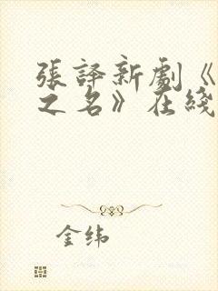 张译新剧《以法之名》在线观看免费