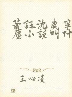 萧钰沈岁宁徐卿尘小说叫什么名字