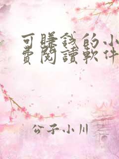 可赚钱的小说免费阅读软件