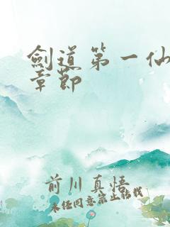 剑道第一仙全部章节