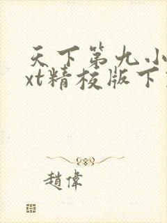 天下第九小说txt精校版下载