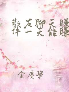 欢友聊天赚钱软件一天能赚多少钱