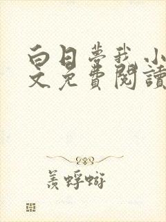 白日梦我小说全文免费阅读笔趣阁