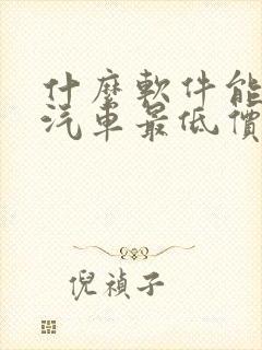 什么软件能查到汽车最低价格