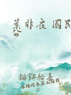 叶非夜 国民老公