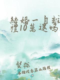 结婚一月离婚彩礼10万退吗