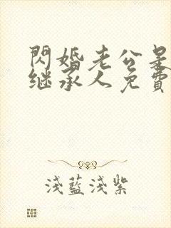 闪婚老公是豪门继承人免费阅读