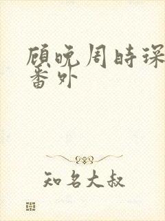 顾晚周时琛结局番外