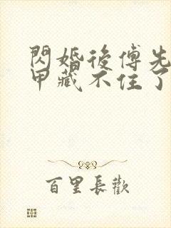 闪婚后傅先生马甲藏不住了完本