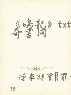 《鸣龙》txt奇书网
