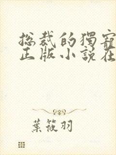 总裁的独宠甜妻正版小说在哪看