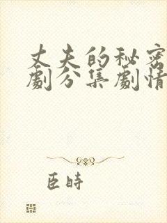 丈夫的秘密电视剧分集剧情介绍