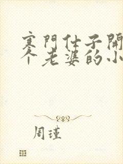 寒门仕子开局三个老婆的小说