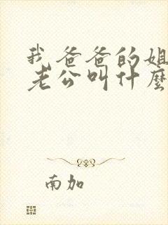 我爸爸的姐姐的老公叫什么