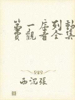 第一序列动漫免费观看全集高清第二季