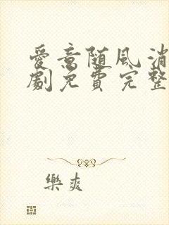 爱意随风消逝短剧免费完整版