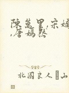 陈万里,宋娇娇,唐嫣然