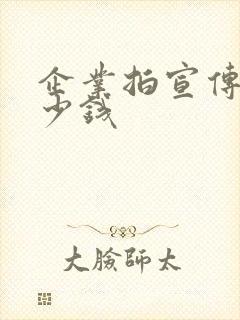 企业拍宣传片多少钱