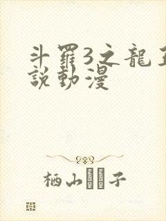 斗罗3之龙王传说动漫