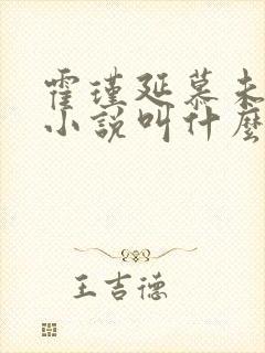 霍瑾延慕未凝的小说叫什么名字