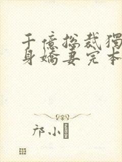 千亿总裁独宠替身娇妻完本