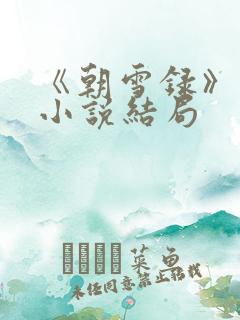 《朝雪录》原著小说结局
